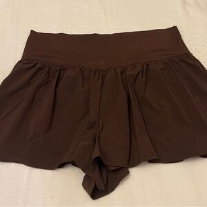 Aerie High Waist Chocolate Brown Shorts